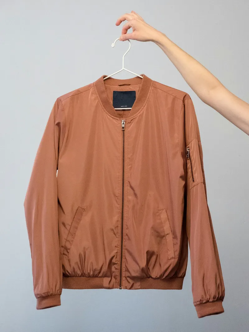 Blouson bomber rouille