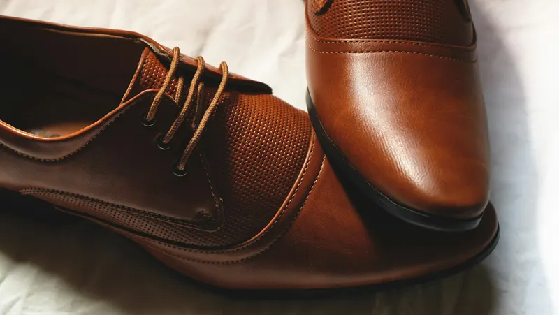 Derbies en cuir cognac
